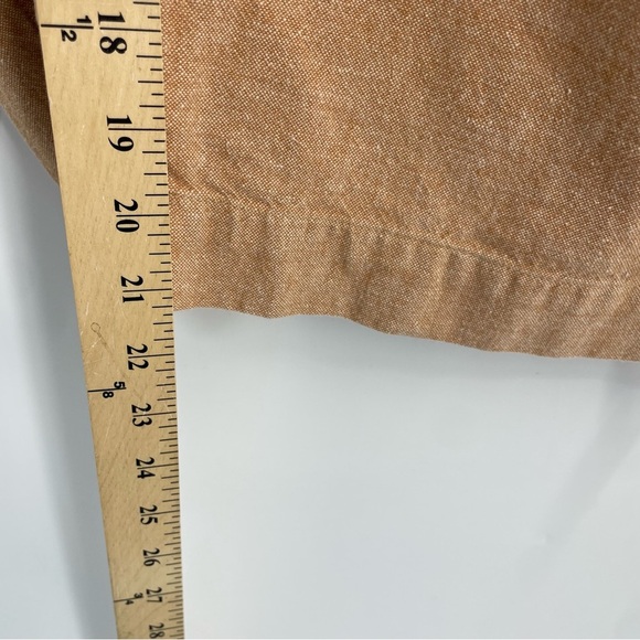 Evolverie Cotton Linen drawstring Wide Leg crop Pants Lagenlook Sz XL Orange - Picture 7 of 7